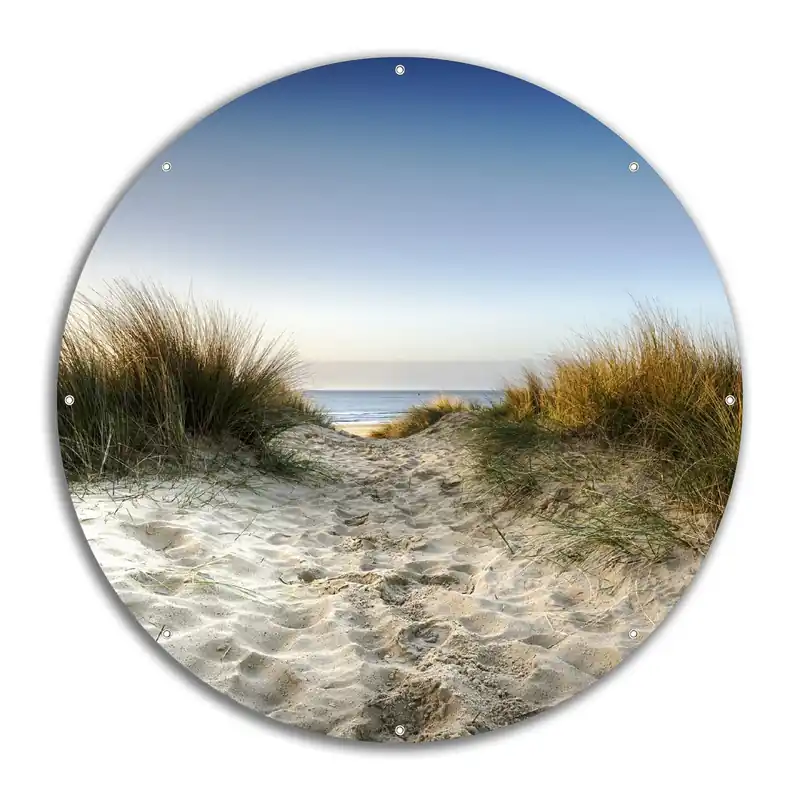 Bestpreis Gartenposter Weg durch die Dünen zum Strand am Meer ca. 60 x 90 cm