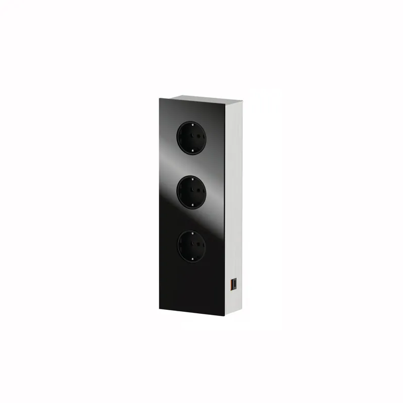 WIPO Mira Glas USB A/C, Aufbausteckdosenelement, Edelstahl/Glas Neu Im Sortiment
