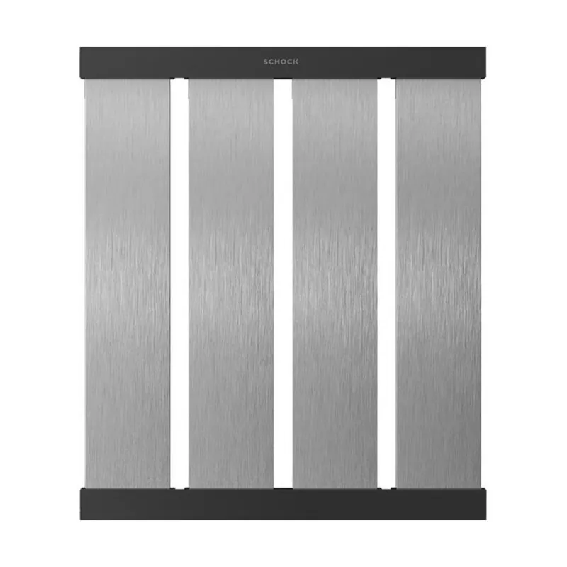 Neu Im Sortiment Schock Design-Abtropfgitter in Brushed Stainless Steel Look, Tiefe 392 mm