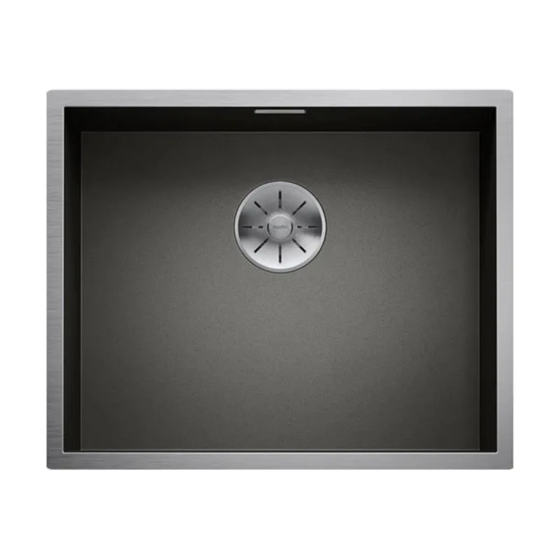 BLANCO Unterbaubecken ZEROX 500-U Edelstahl Dark Steel Geprüft