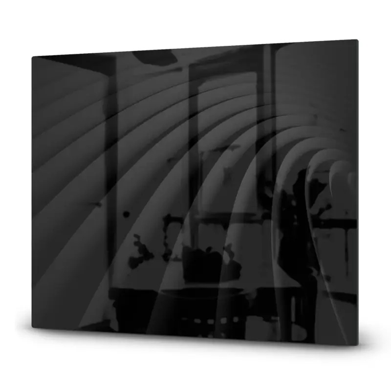 Herdabdeckplatte Luxuriöse schwarze Linien 60x52 Highlight
