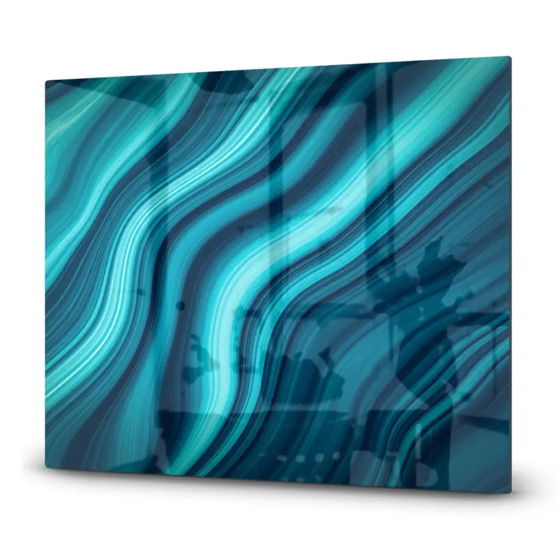 Herdabdeckplatte Blaue Marmor-Tinte-Textur 60x52 Bestseller