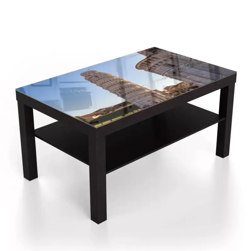Couchtische 90x55 Der Schiefe Turm von Pisa Schwarz Mega-Angebot