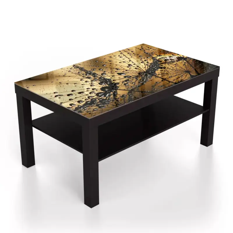 Sonderaktion Couchtische 90x55 Nasser Löwenzahnsamen Schwarz