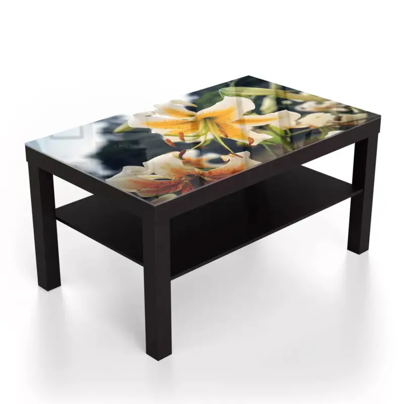 Couchtische 90x55 Sommerlilie Schwarz Gratis Versand