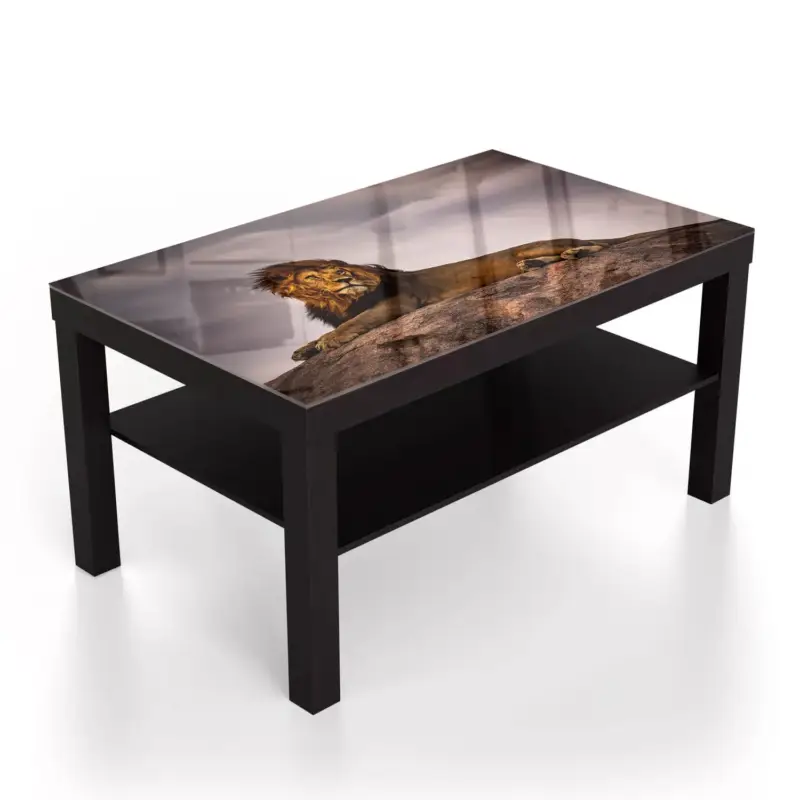 Couchtische 90x55 Löwe Schwarz Zertifiziert
